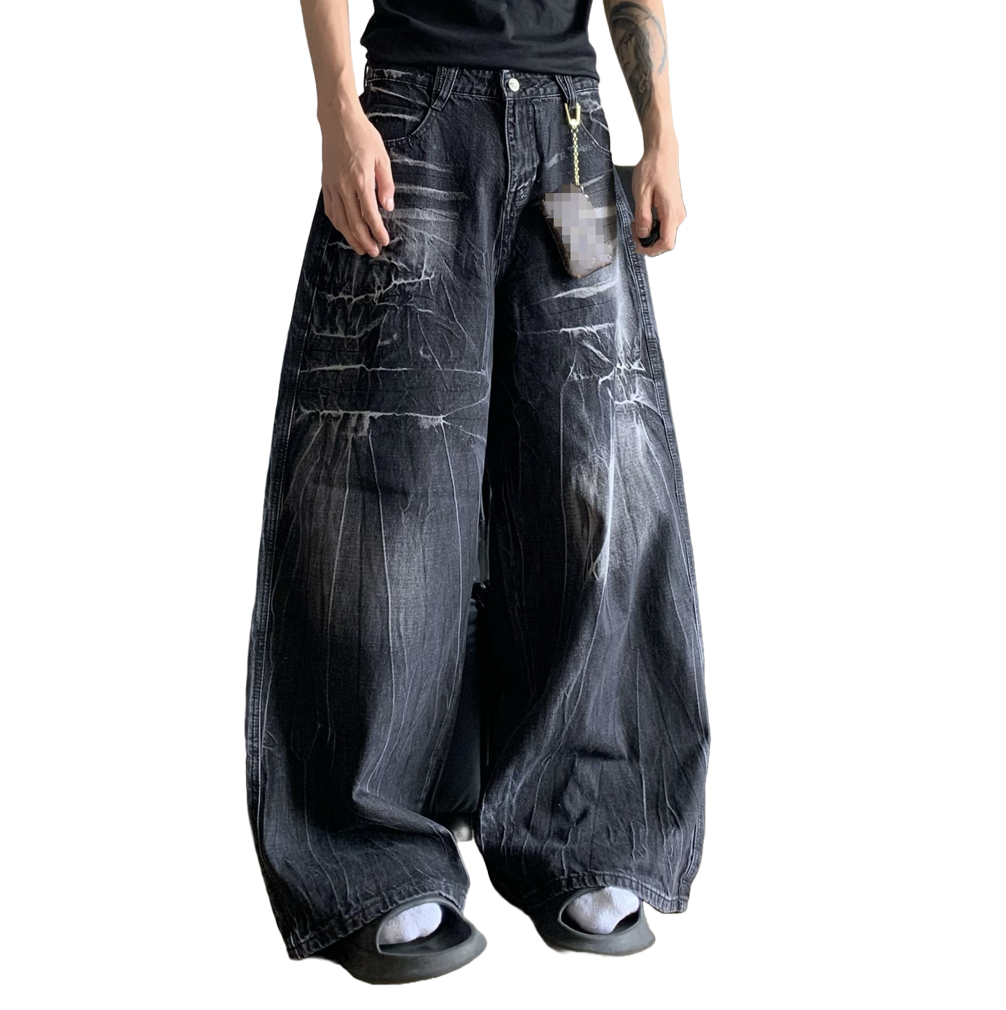 COBWEB DISTRESSED DENIMS
