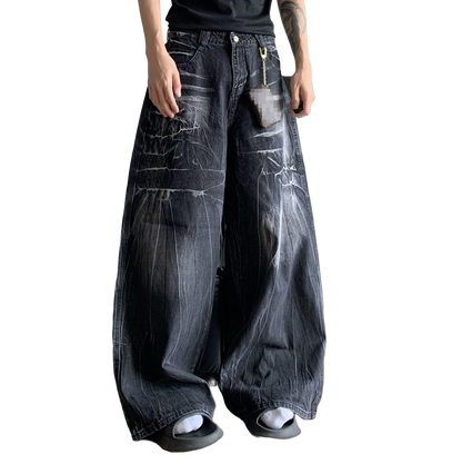 COBWEB DISTRESSED DENIMS