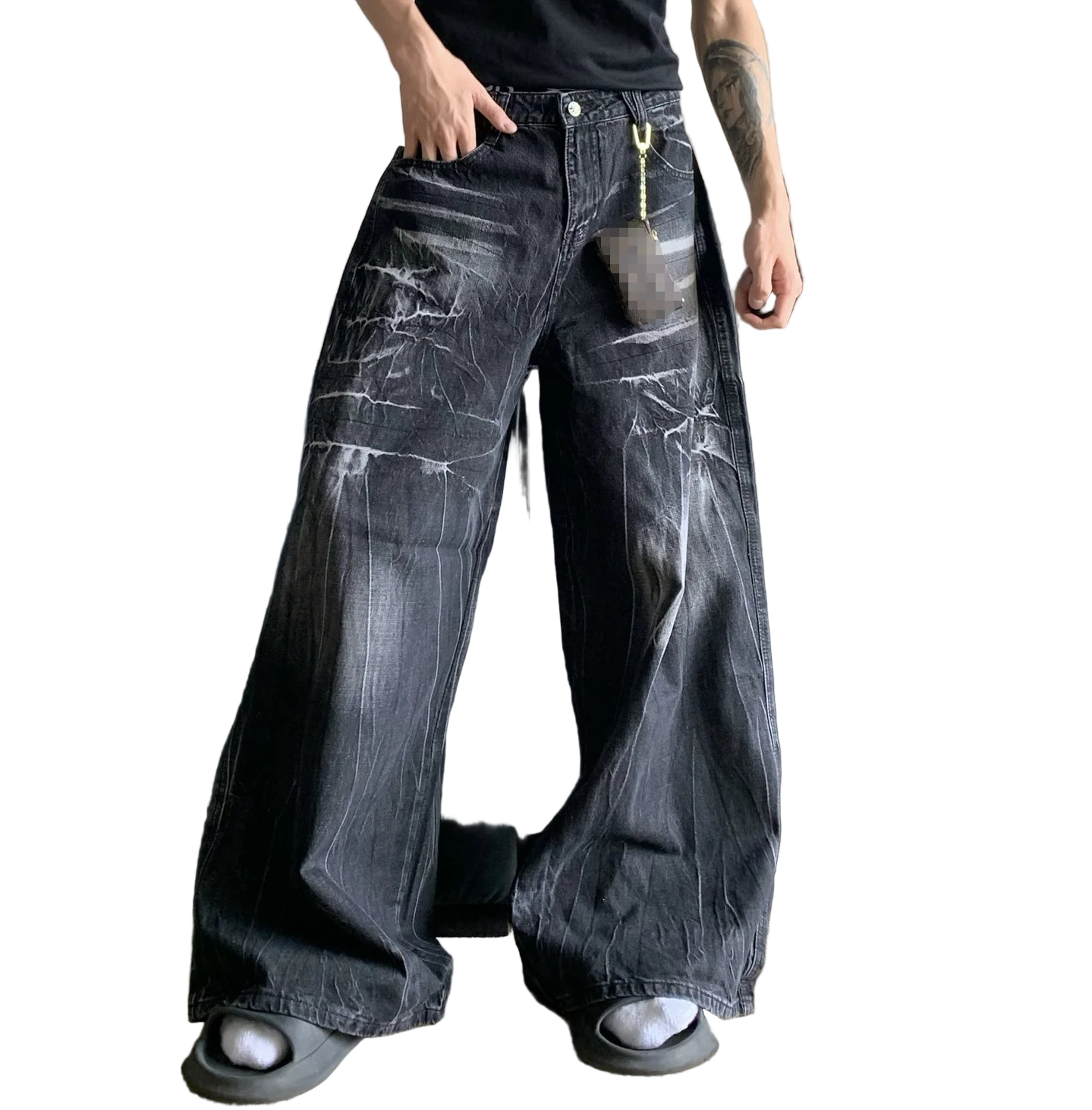 COBWEB DISTRESSED DENIMS