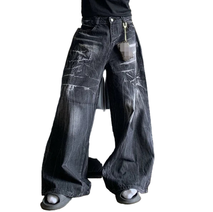 COBWEB DISTRESSED DENIMS