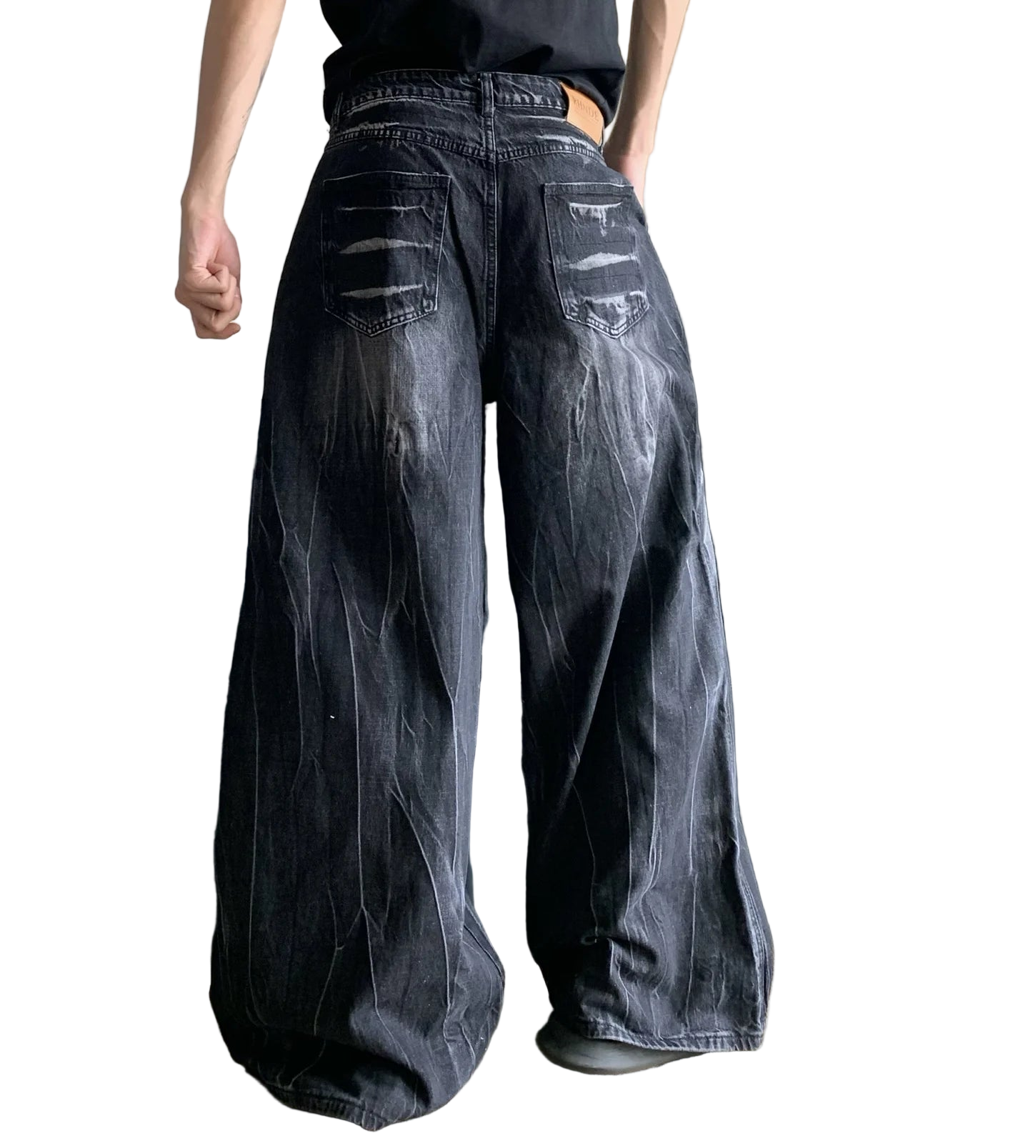 COBWEB DISTRESSED DENIMS