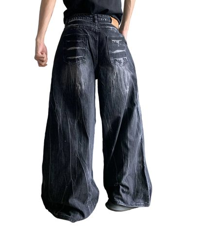 COBWEB DISTRESSED DENIMS