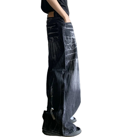 COBWEB DISTRESSED DENIMS