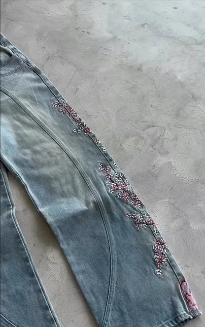 CHERRY BLOSSOM KNIGHT DENIMS