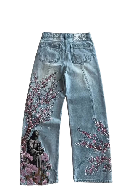 CHERRY BLOSSOM KNIGHT DENIMS