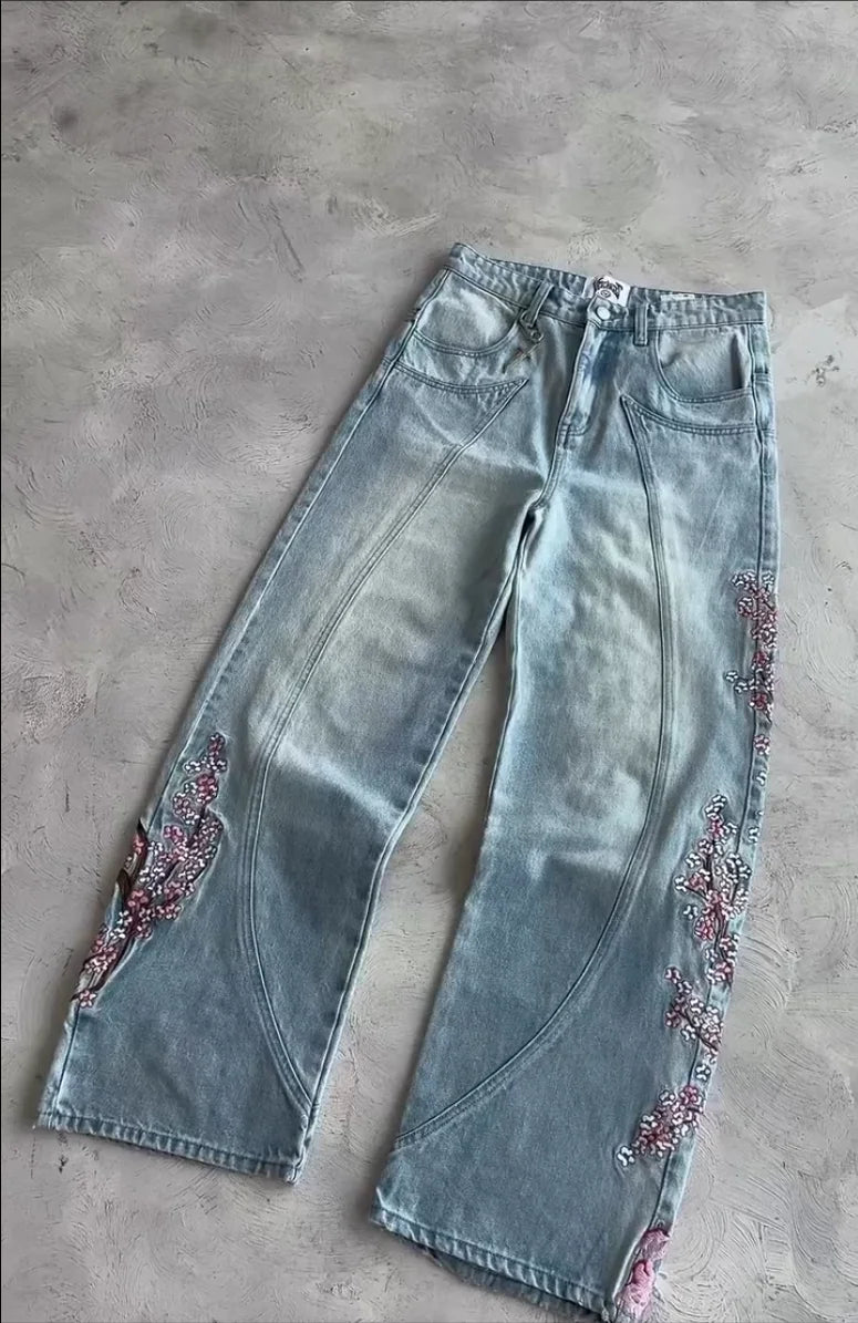 CHERRY BLOSSOM KNIGHT DENIMS